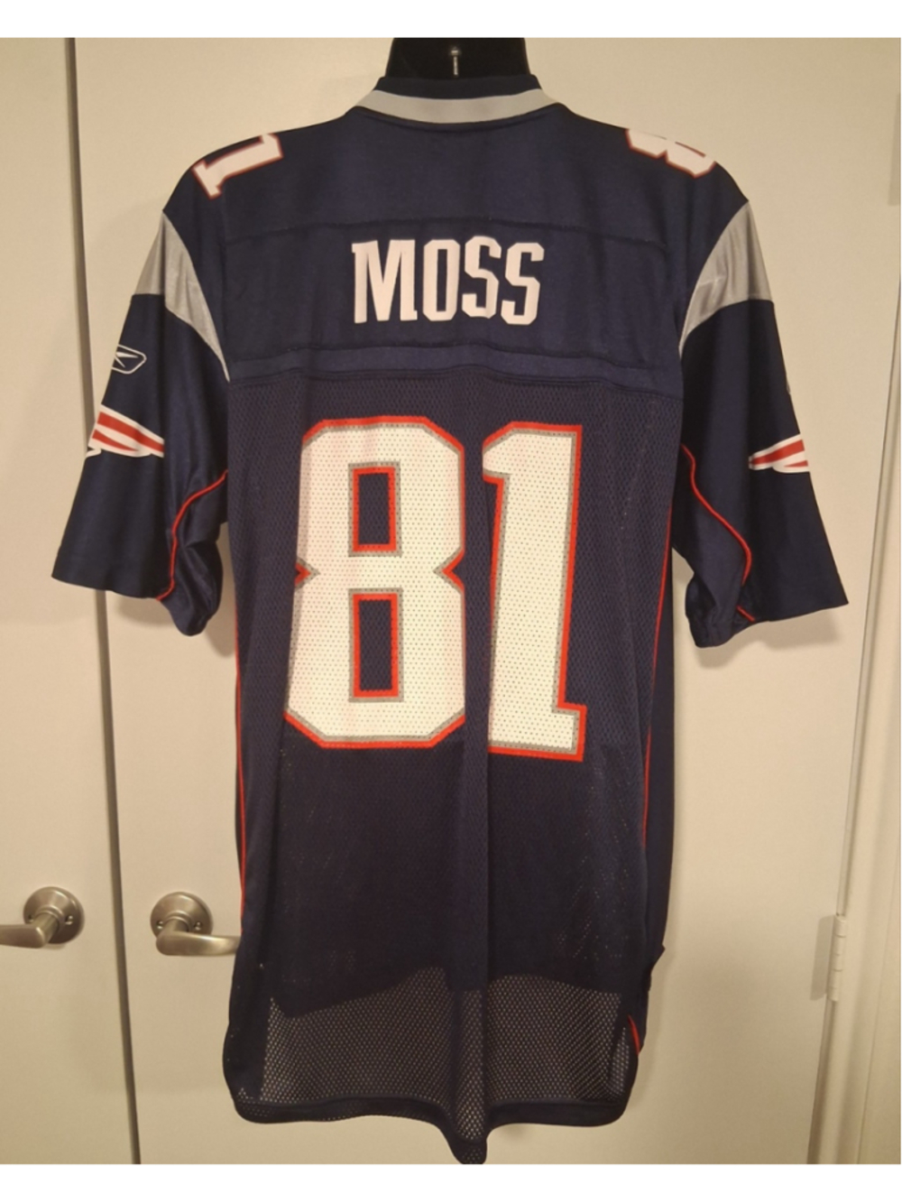 Vintage 2007 Randy Moss New England Patriots Men's Large NFL Jersey Reebok Authe